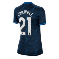 Dámy Fotbalový dres Chelsea Ben Chilwell #21 2023-24 Venkovní Krátký Rukáv